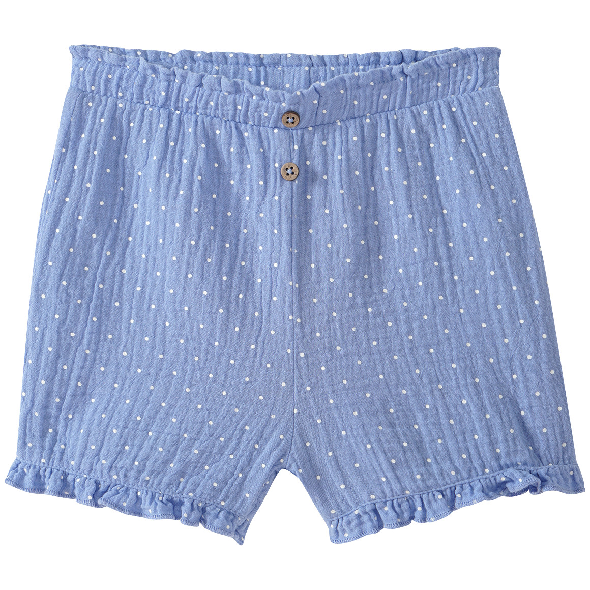 Baby Musselin-Shorts mit Punkten von Topomini