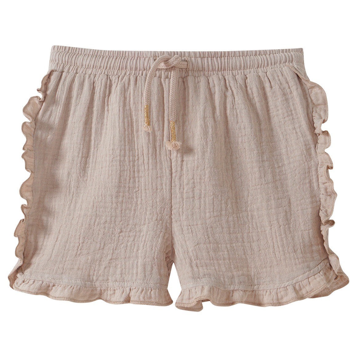 Baby Musselin-Shorts mit Rüschen von Topomini