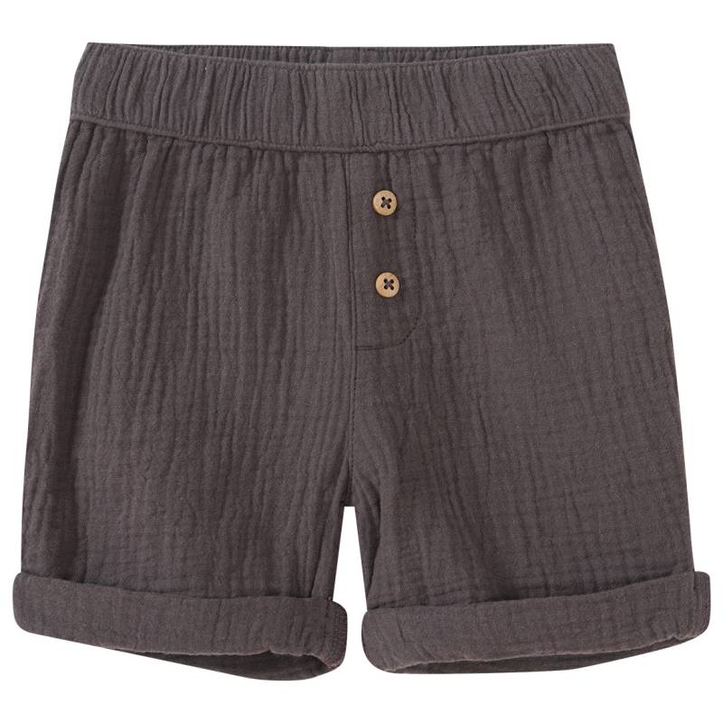 Baby Musselin-Shorts mit Zierknöpfen von Topomini