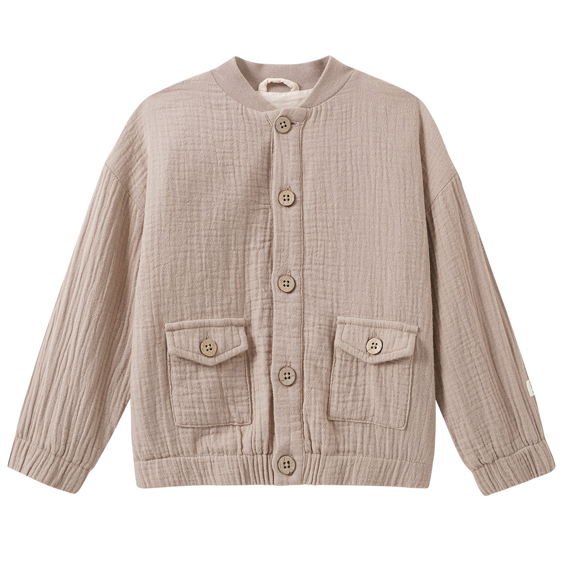 Baby Musselinjacke aus Bio-Baumwolle Baby Musselinjacke aus Bio-Baumwolle von Topomini