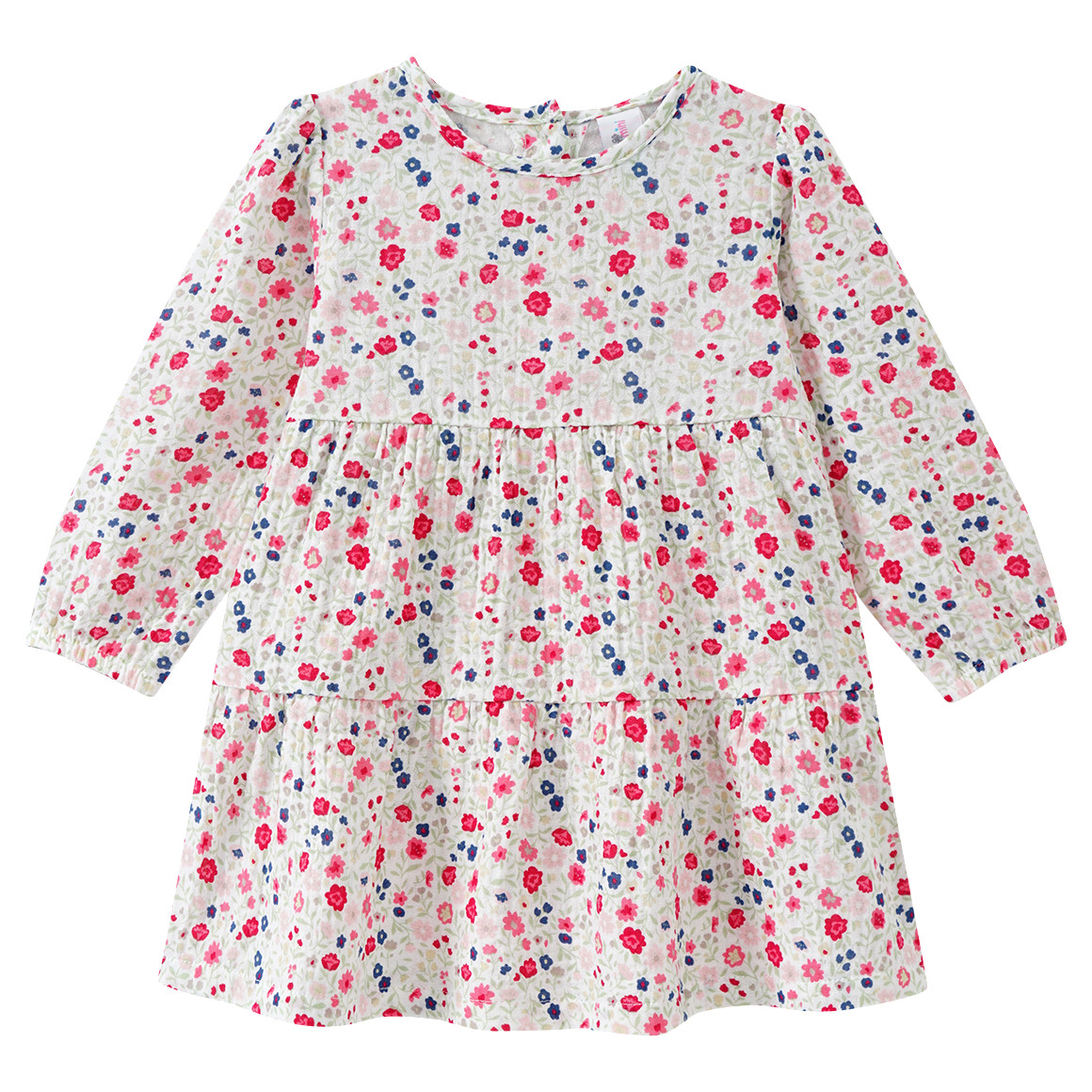Baby Musselinkleid mit Blümchen-Print Baby Musselinkleid mit Blümchen-Print von Topomini