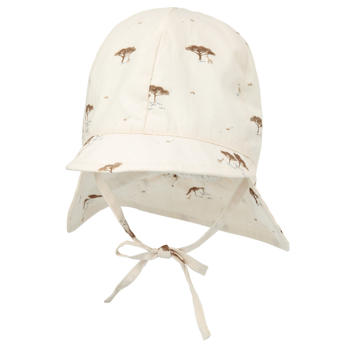 Baby Nackenkappe mit Safari-Muster Baby Nackenkappe mit Safari-Muster von Topomini