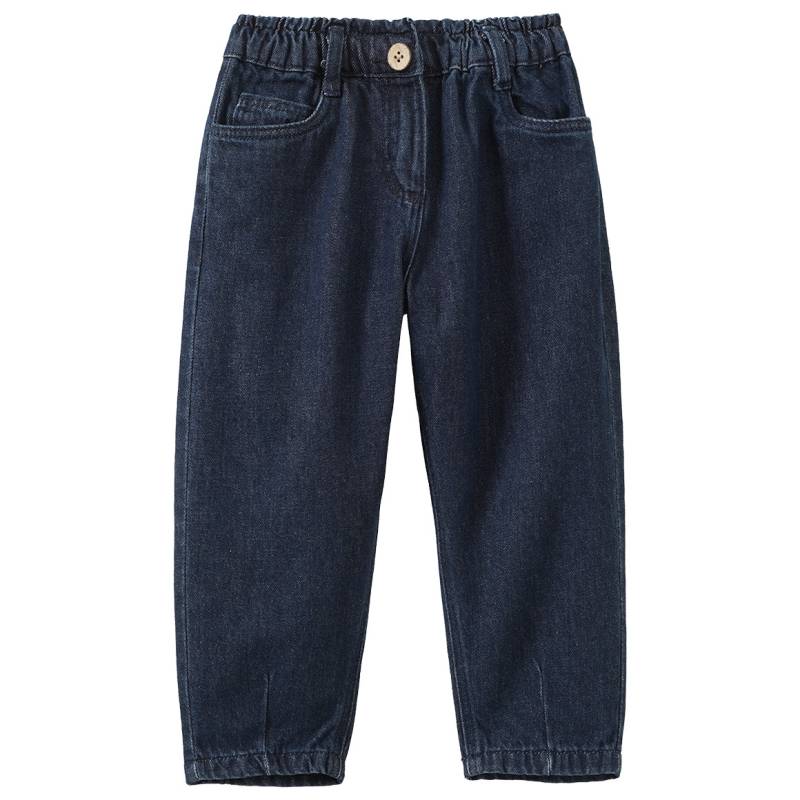 Baby Paperbag-Jeans aus Raw Denim von Topomini