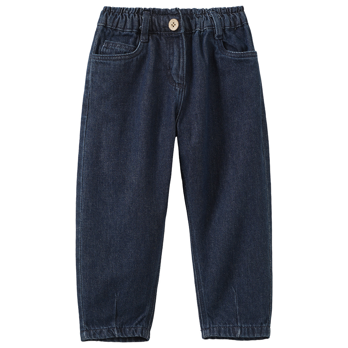 Baby Paperbag-Jeans aus Raw Denim von Topomini