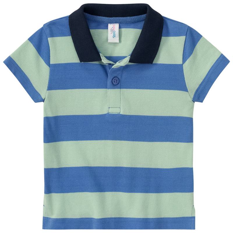 Baby Poloshirt mit Streifen von Topomini