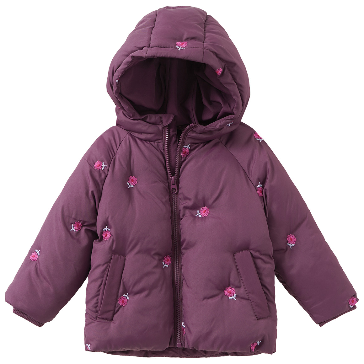 Baby Pufferjacke mit Blumen-Motiven Baby Pufferjacke mit Blumen-Motiven von Topomini