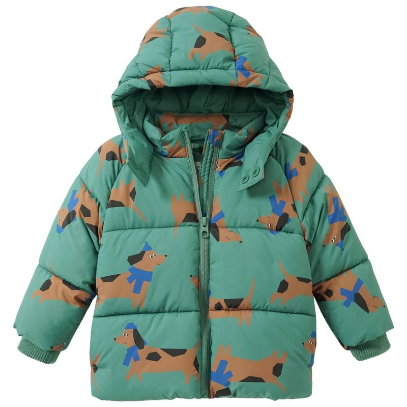 Baby Pufferjacke mit Dackel-Allover Baby Pufferjacke mit Dackel-Allover von Topomini