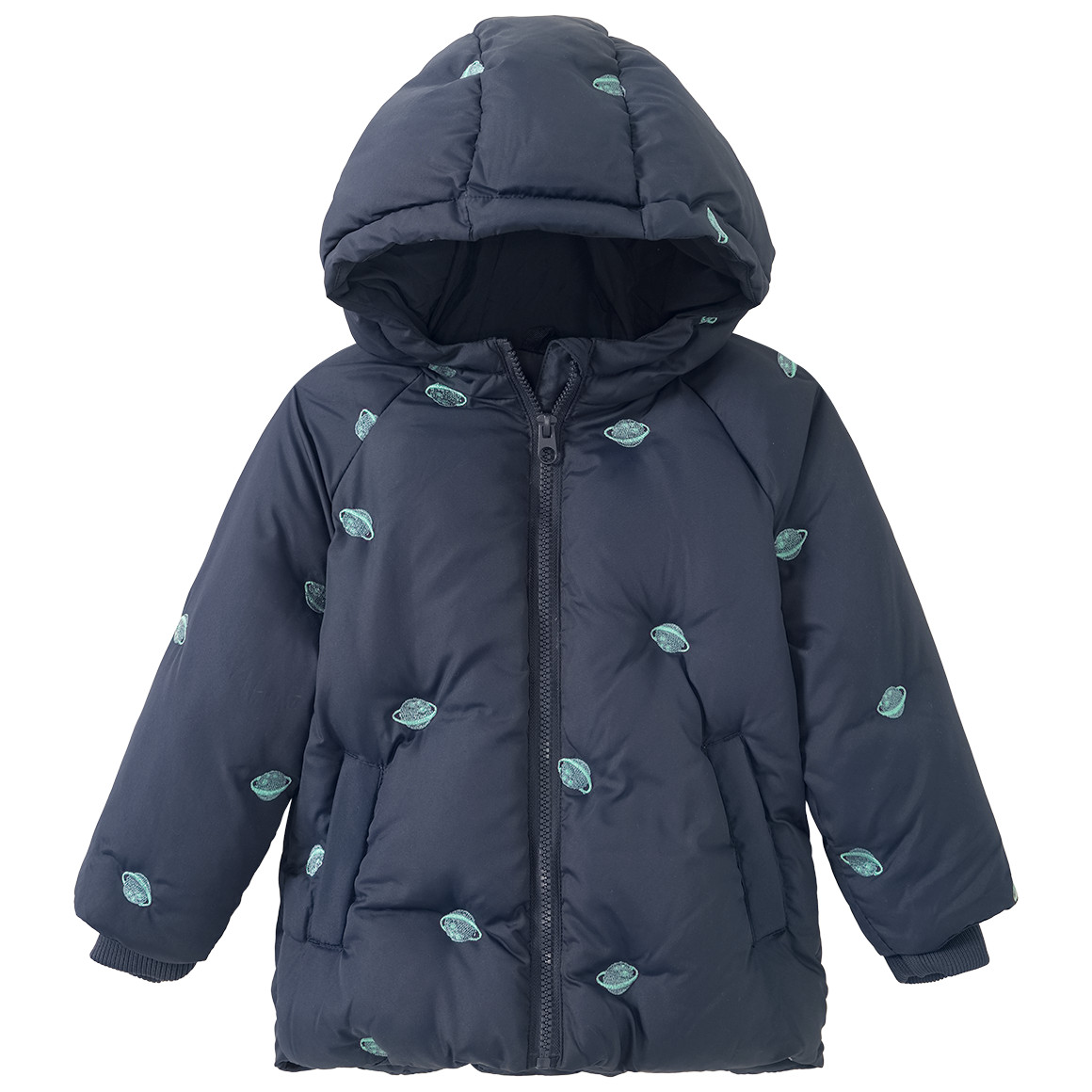 Baby Pufferjacke mit Planeten-Motiven Baby Pufferjacke mit Planeten-Motiven von Topomini