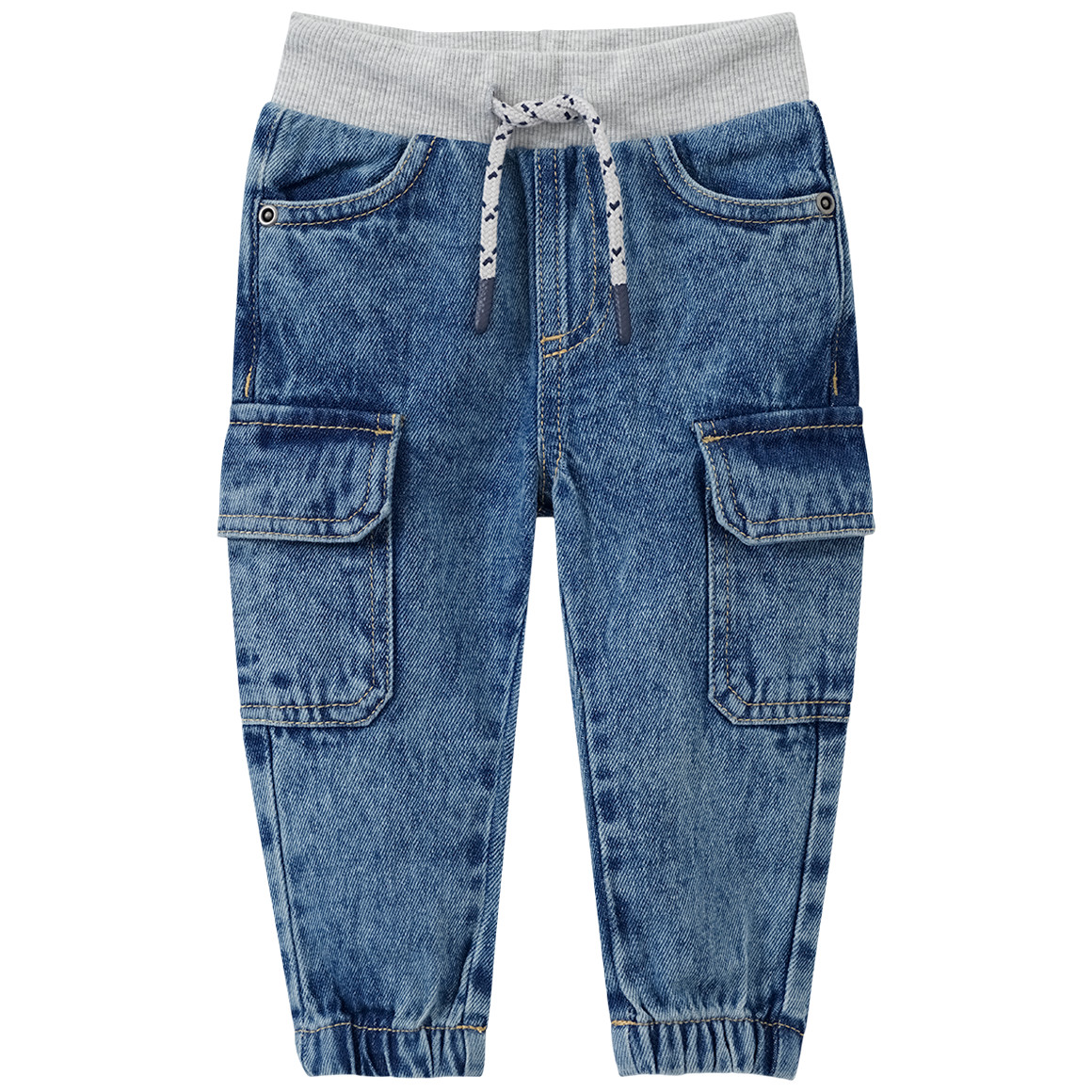 Baby Pull-on-Jeans mit Elastikbund von Topomini