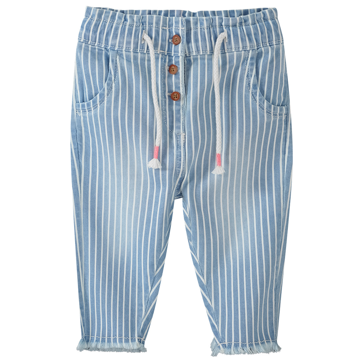 Baby Pull-on Jeans mit Streifen von Topomini