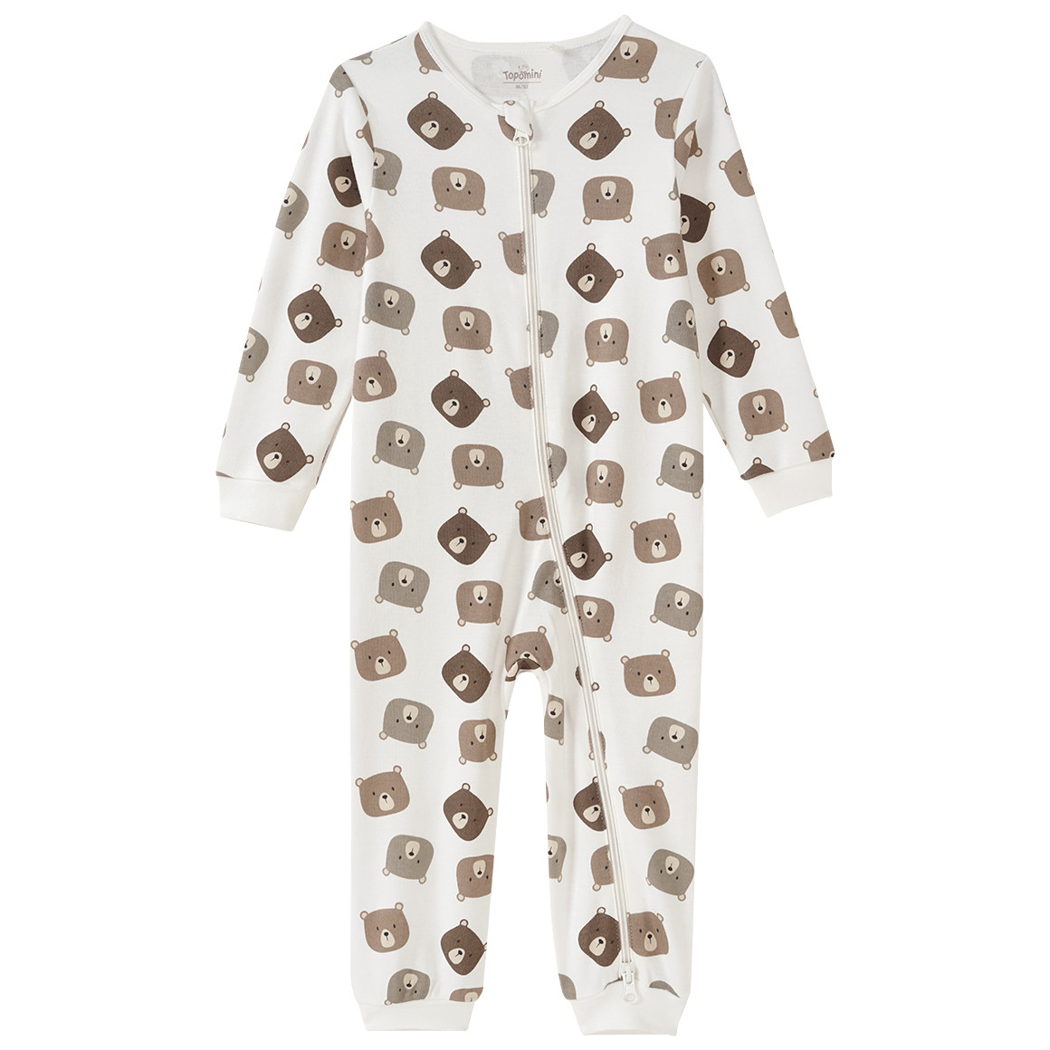 Baby Schlafanzug mit Bären-Allover Baby Schlafanzug mit Bären-Allover von Topomini