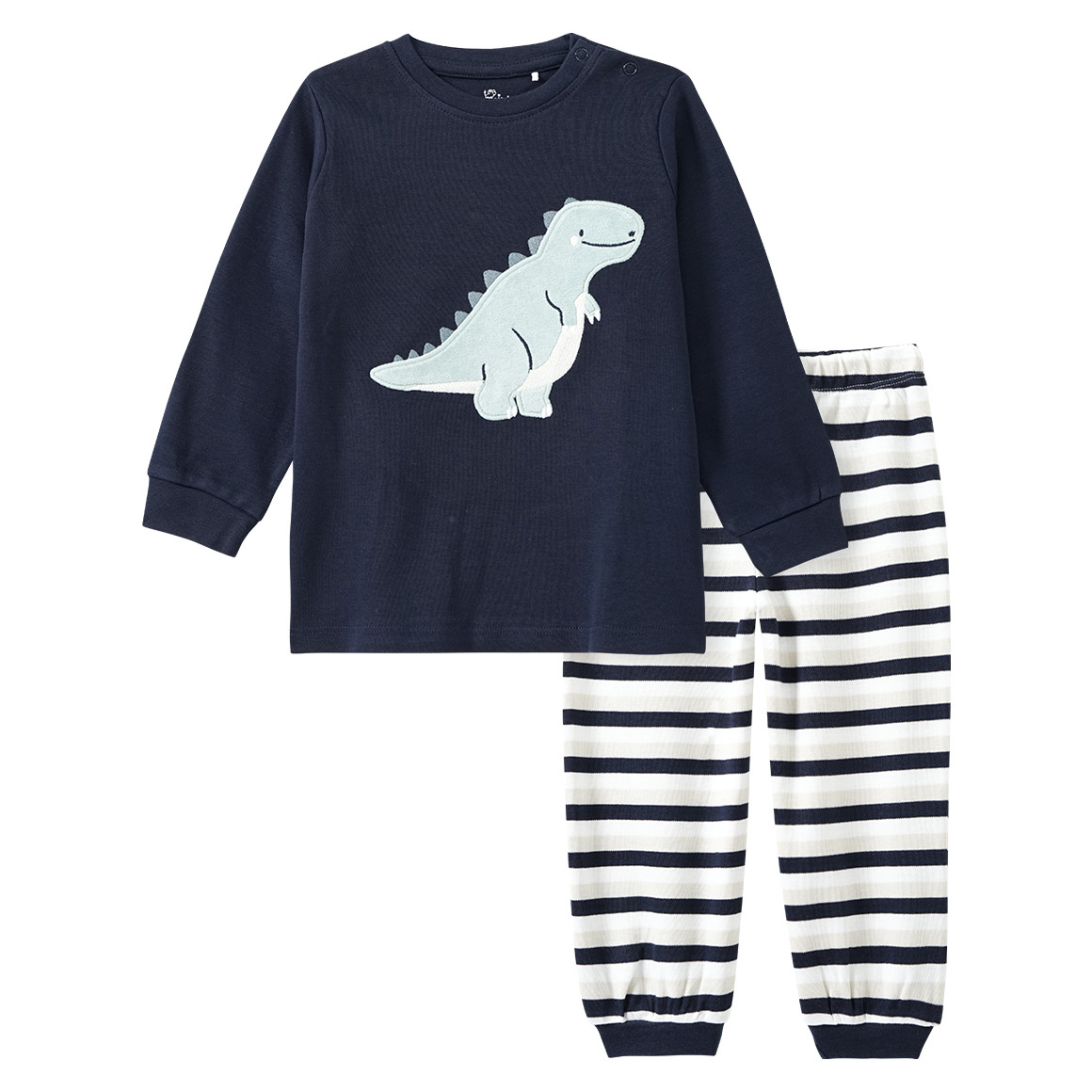 Baby Schlafanzug mit Dino-Applikation von Topomini