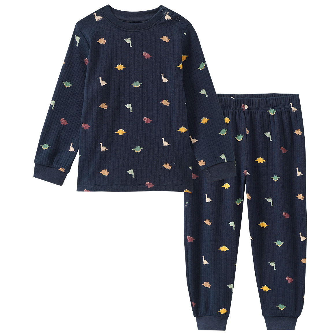 Baby Schlafanzug mit Dinosaurier-Allover Baby Schlafanzug mit Dinosaurier-Allover von Topomini