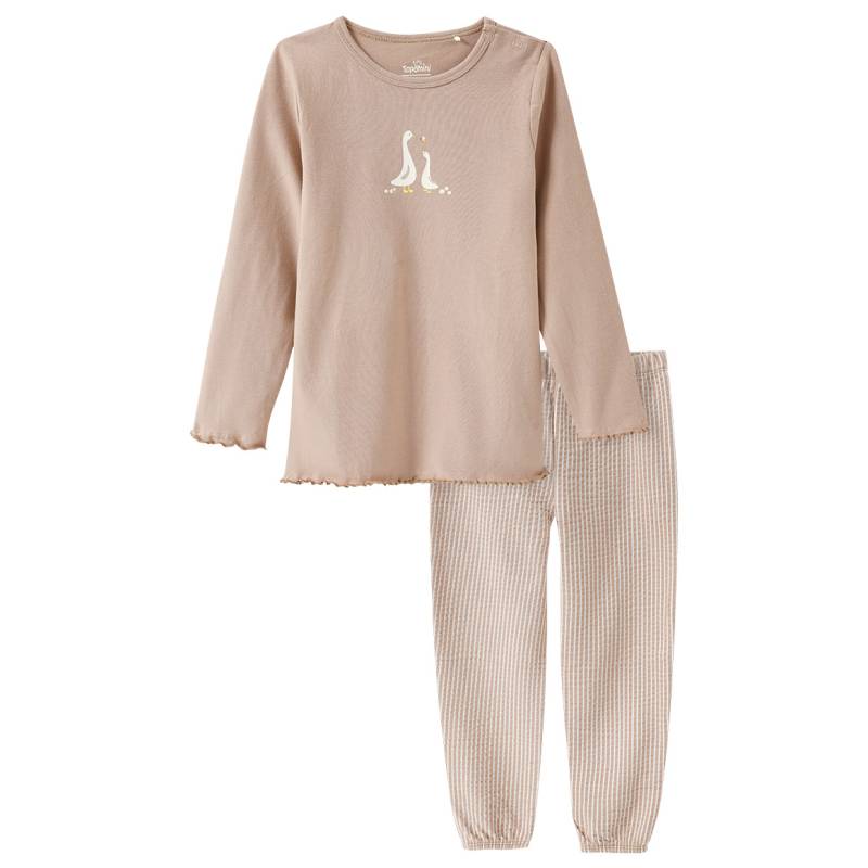 Baby Schlafanzug mit Gänse-Print von Topomini