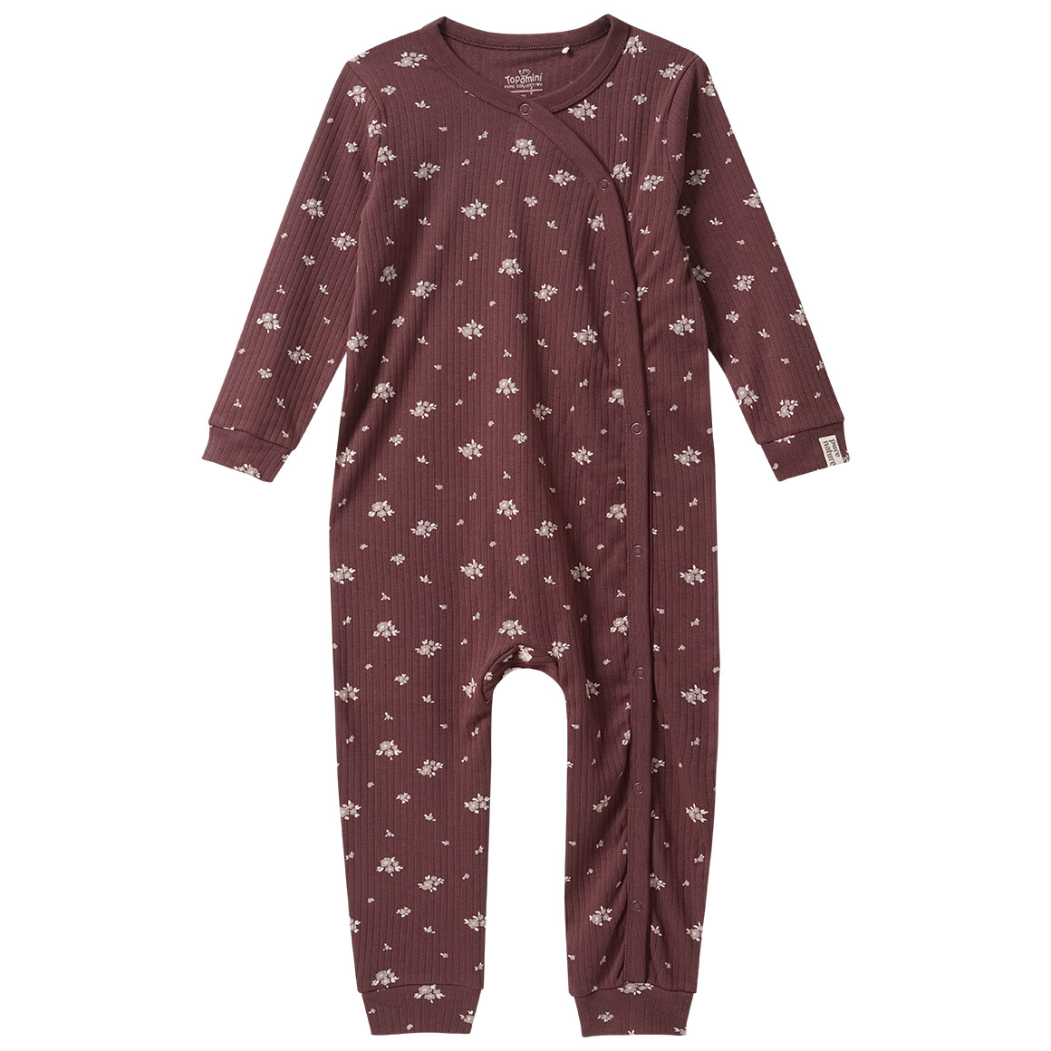 Baby Schlafanzug mit Ripp-Struktur von Topomini