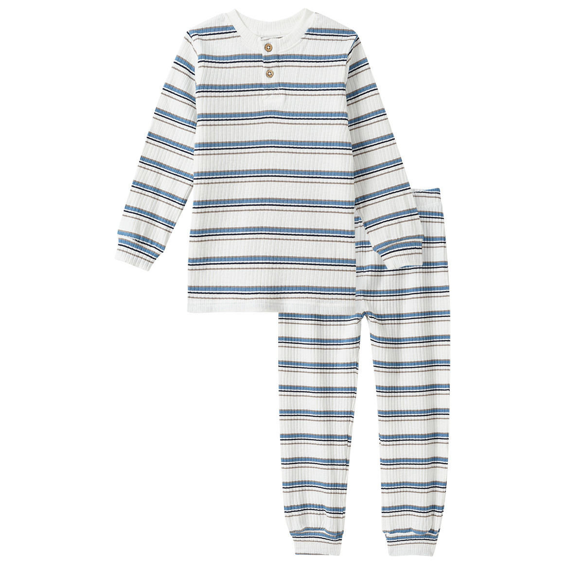 Baby Schlafanzug mit Rippstruktur von Topomini