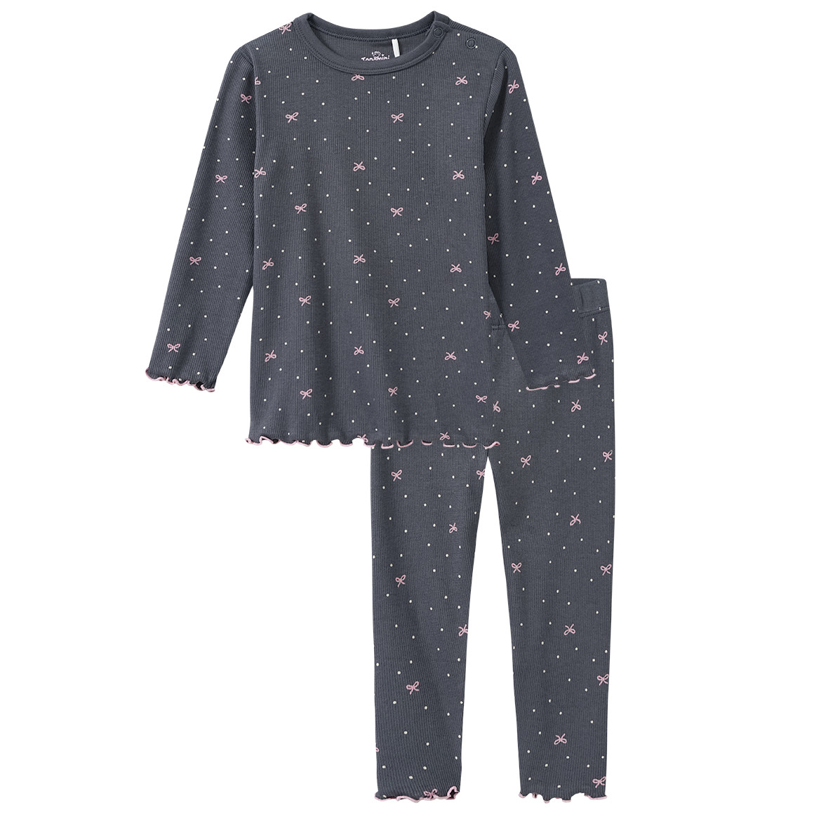 Baby Schlafanzug mit Schleifen-Allover von Topomini