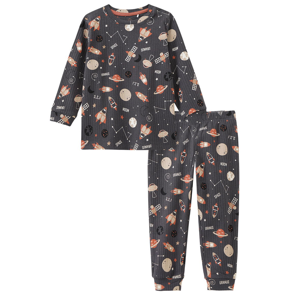 Baby Schlafanzug mit Weltraum-Motiven von Topomini