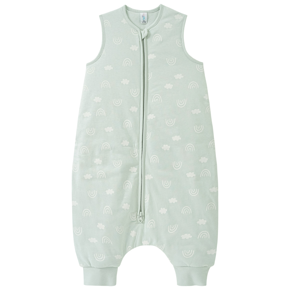 Baby Schlafoverall mit Bein und Allover-Print von Topomini