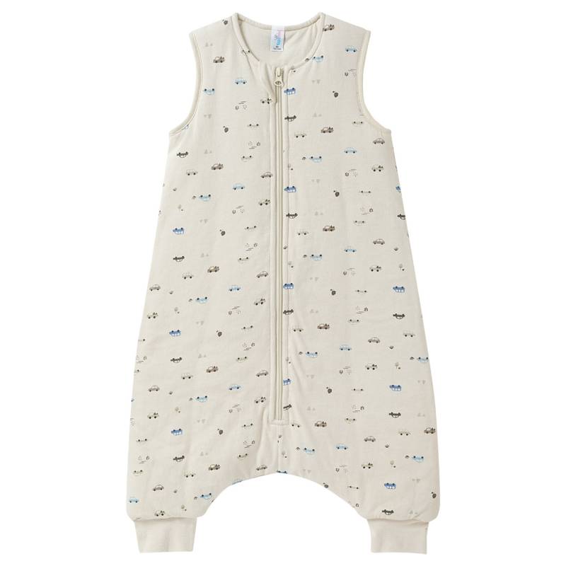 Baby Schlafoverall mit Bein und Auto-Print von Topomini