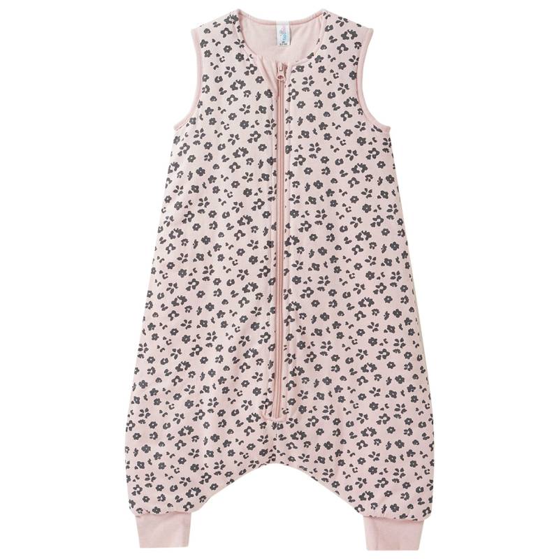Baby Schlafoverall mit Bein und Blumen-Print von Topomini