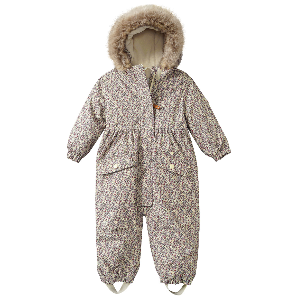 Baby Schneeoverall im Millefleur-Design von Topomini