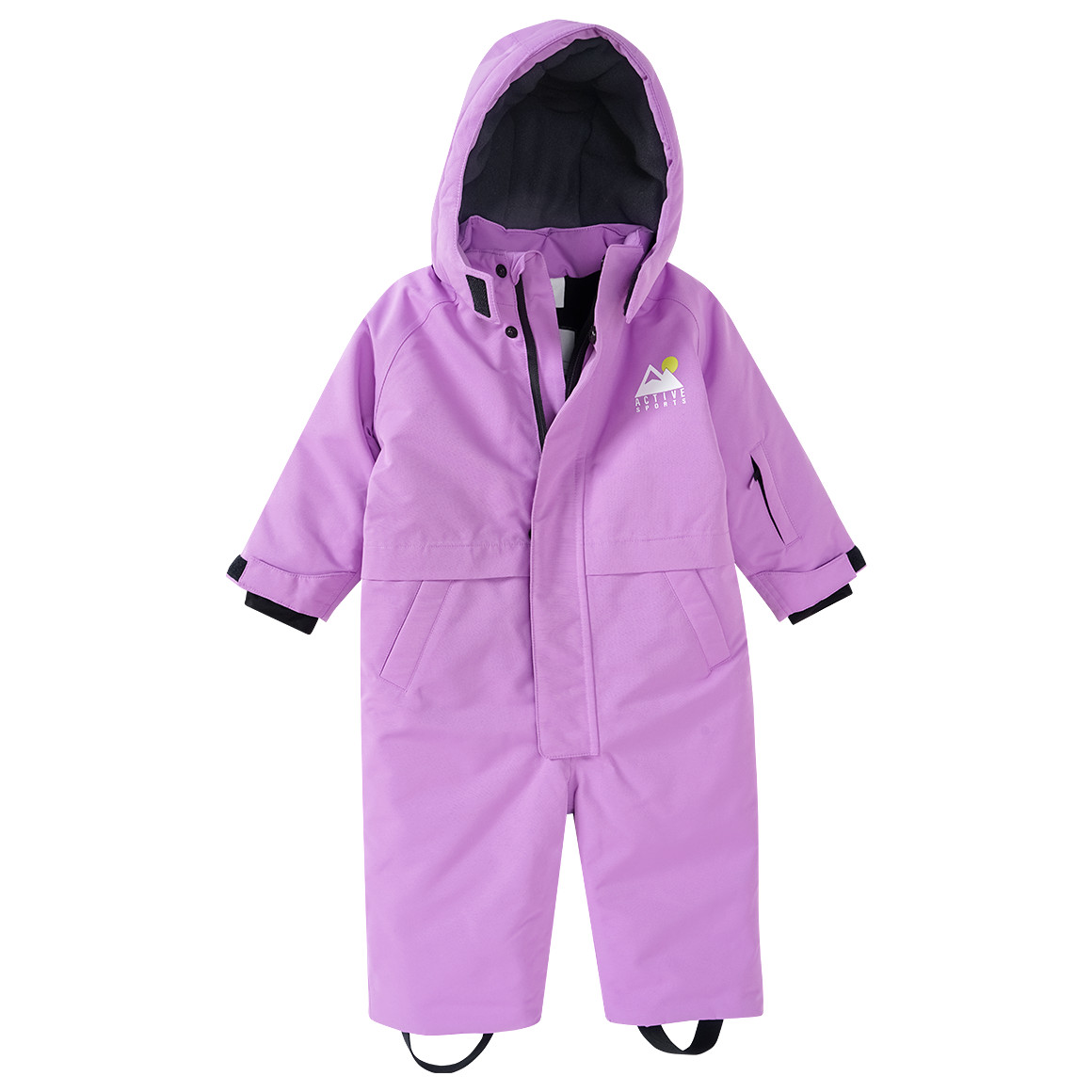 Baby Schneeoverall in Unifarben von Topomini