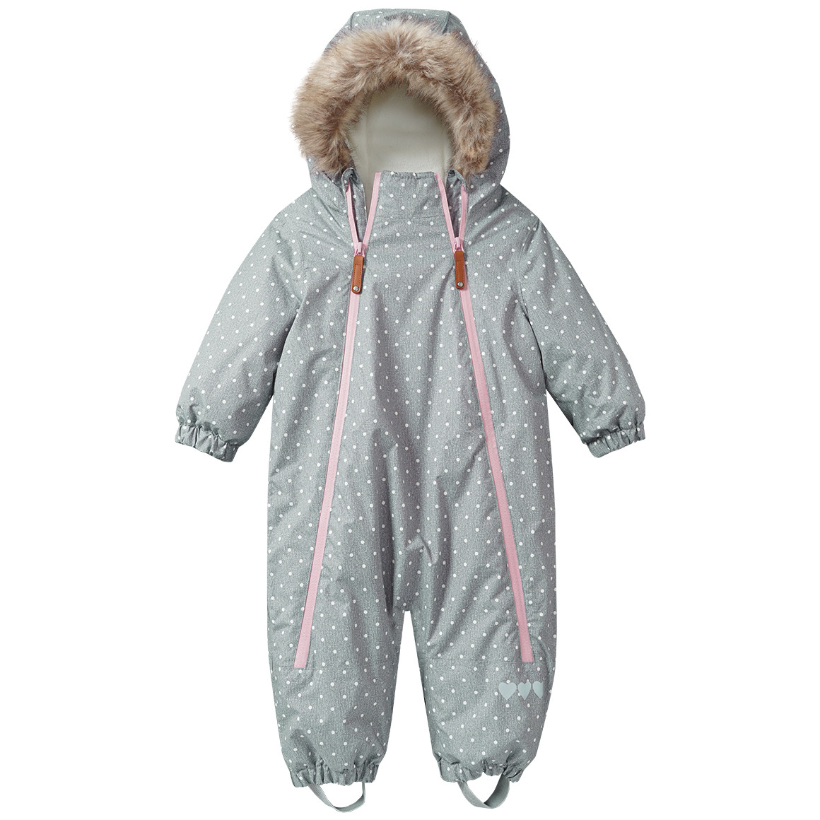 Baby Schneeoverall mit Fellkapuze Baby Schneeoverall mit Fellkapuze von Topomini