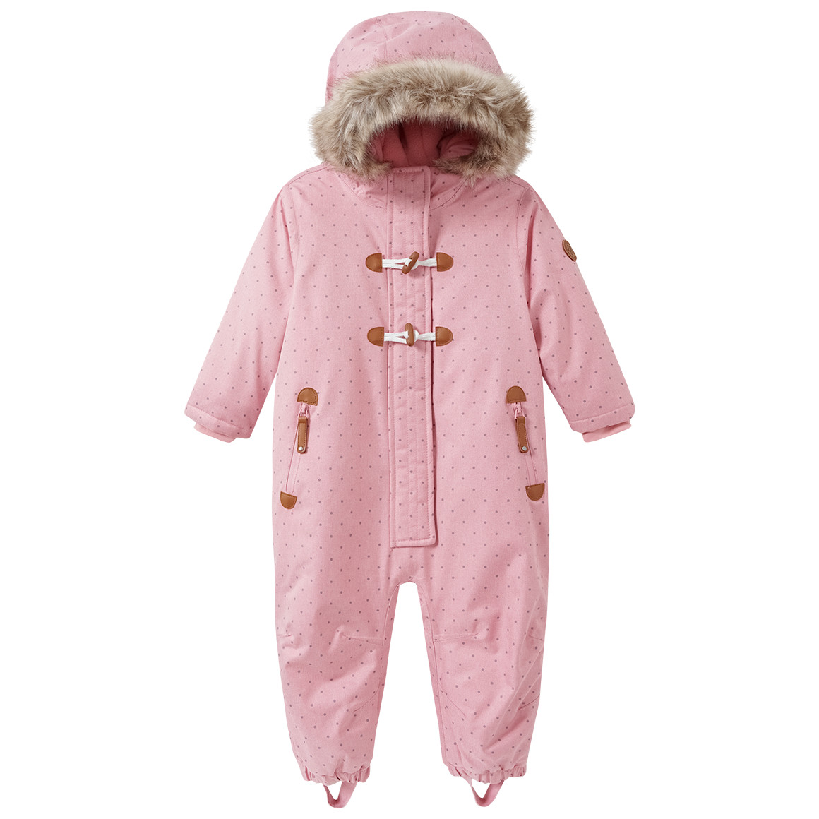Baby Schneeoverall mit Fellkapuze Baby Schneeoverall mit Fellkapuze von Topomini