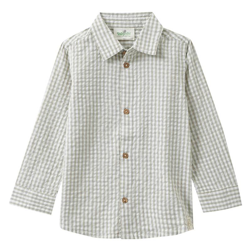 Baby Seersucker-Hemd kariert von Topomini