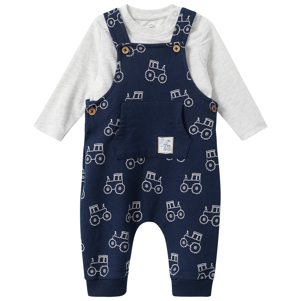 Baby Set aus Langarmshirt und Overall von Topomini