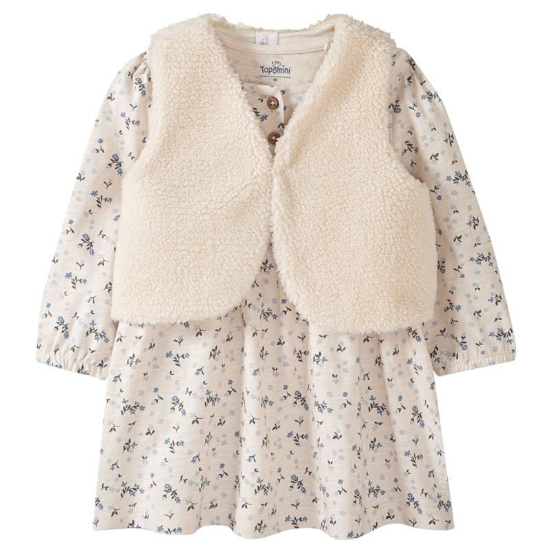 Baby Set aus Weste und Kleid von Topomini