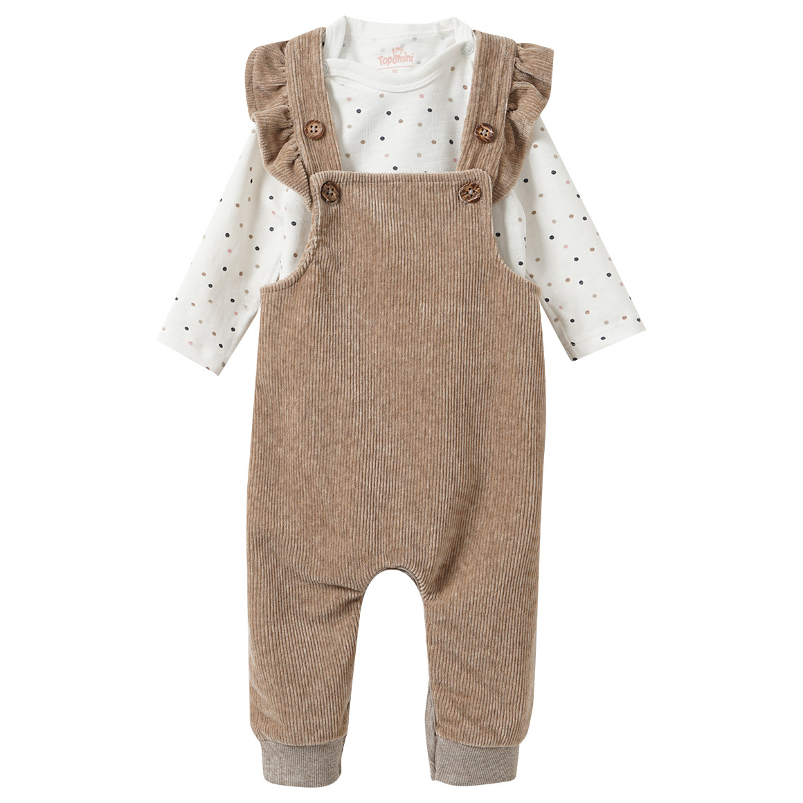 Baby Set mit Langarmshirt und Latzhose Baby Set mit Langarmshirt und Latzhose von Topomini
