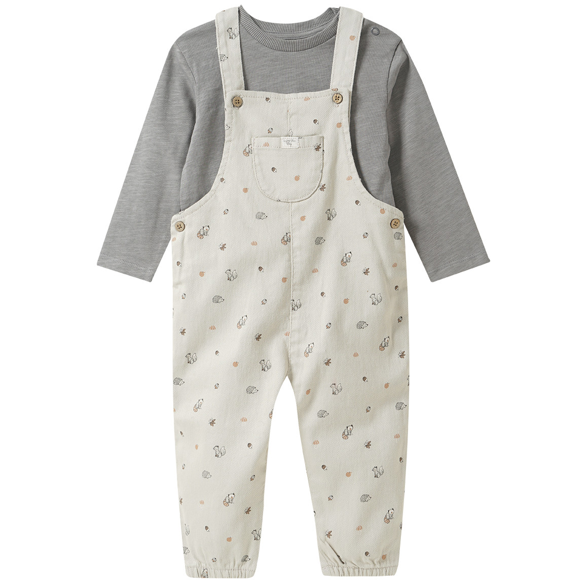 Baby Set mit Latzhose und Langarmshirt von Topomini