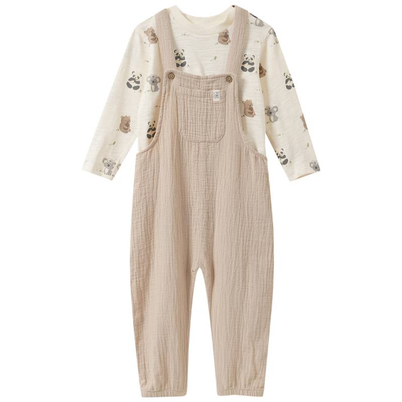 Baby Set mit Latzhose und Langarmshirt von Topomini