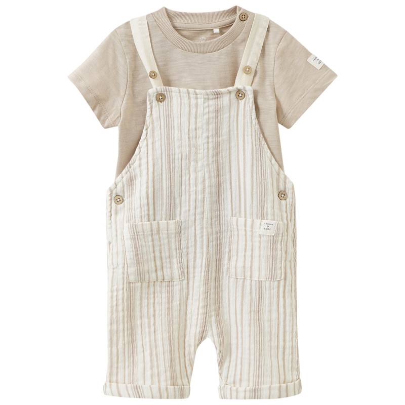 Baby Set mit Latzhose und T-Shirt Baby Set mit Latzhose und T-Shirt von Topomini