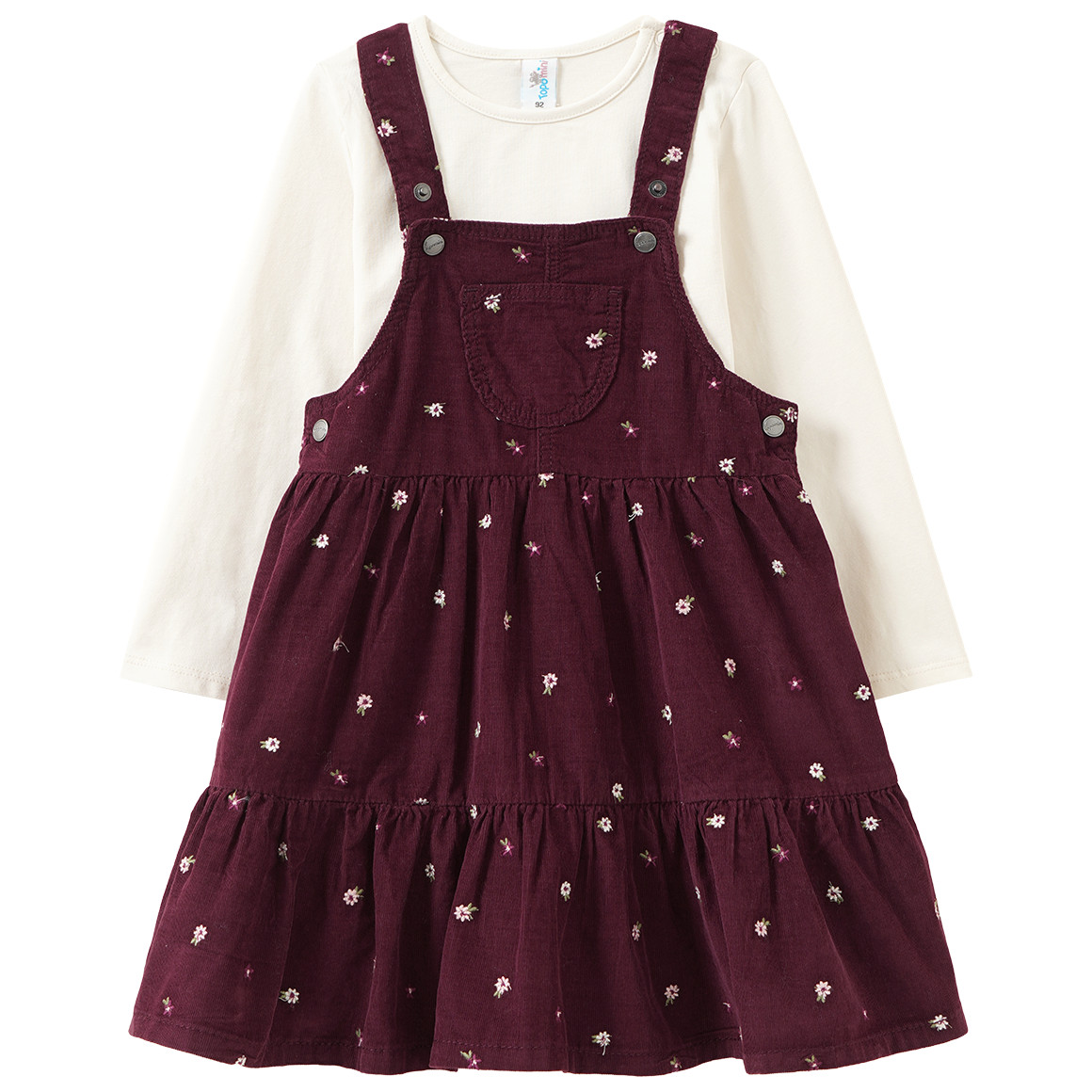 Baby Set mit Latzkleid und Shirt von Topomini