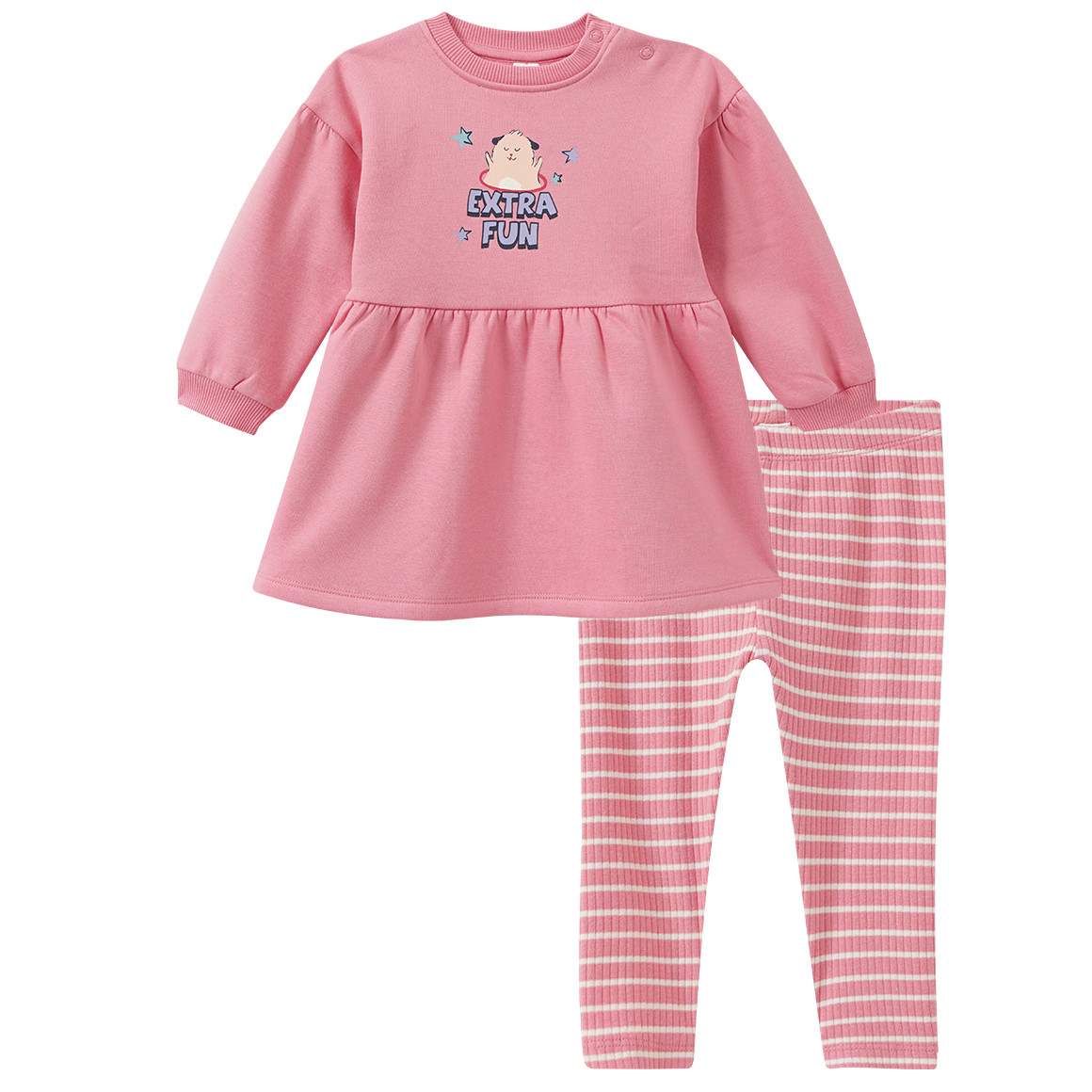 Baby Set mit Sweatkleid und Leggings Baby Set mit Sweatkleid und Leggings von Topomini