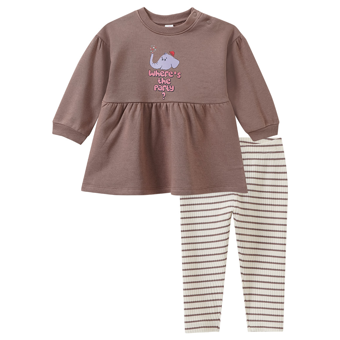 Baby Set mit Sweatkleid und Leggings Baby Set mit Sweatkleid und Leggings von Topomini