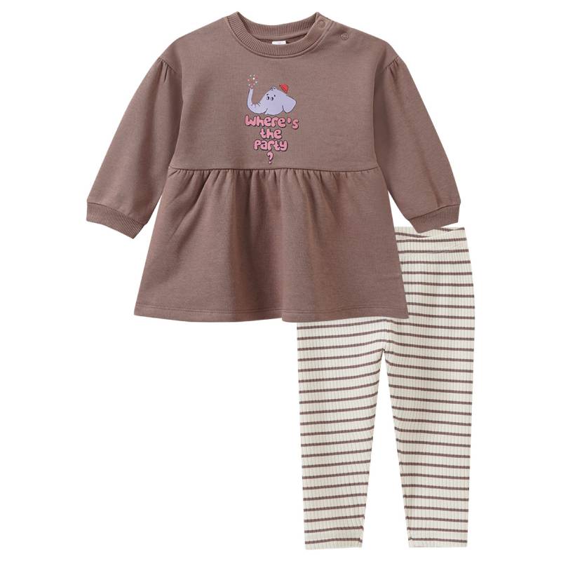 Baby Set mit Sweatkleid und Leggings von Topomini