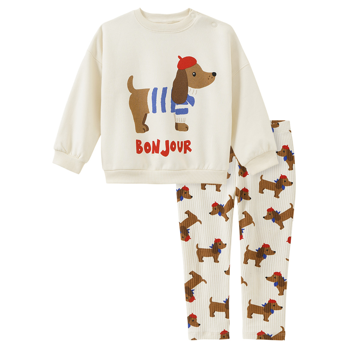 Baby Set mit Sweatshirt und Leggings von Topomini