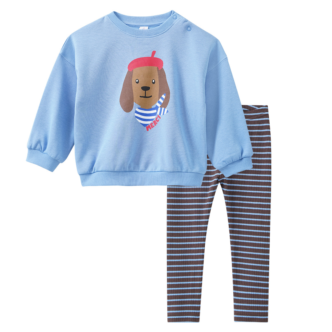 Baby Set mit Sweatshirt und Leggings von Topomini
