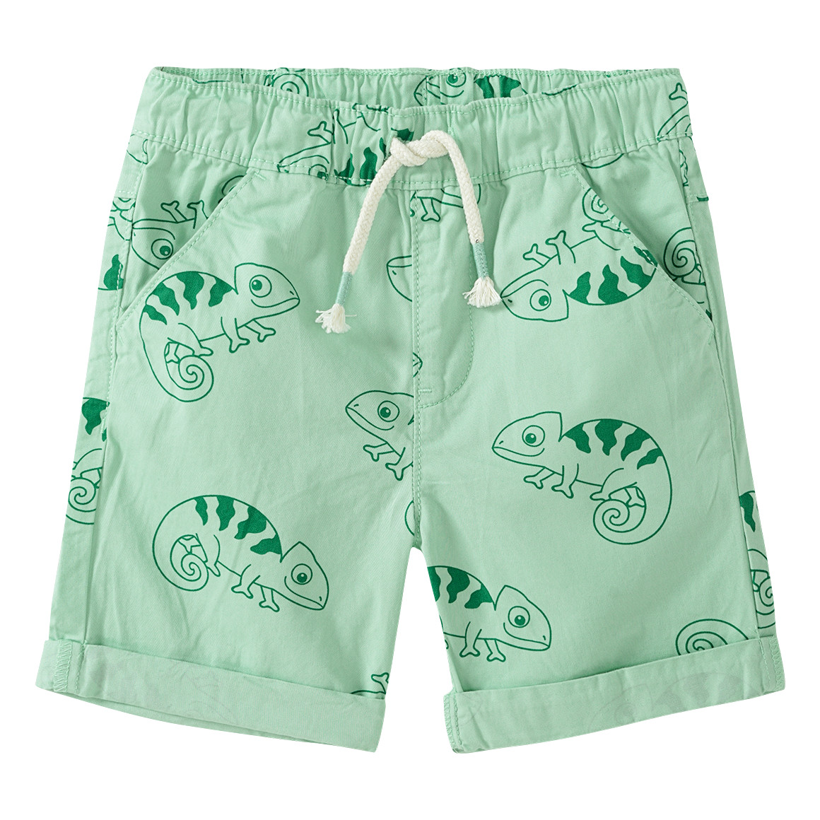 Baby Shorts mit Chamäleon-Allover von Topomini