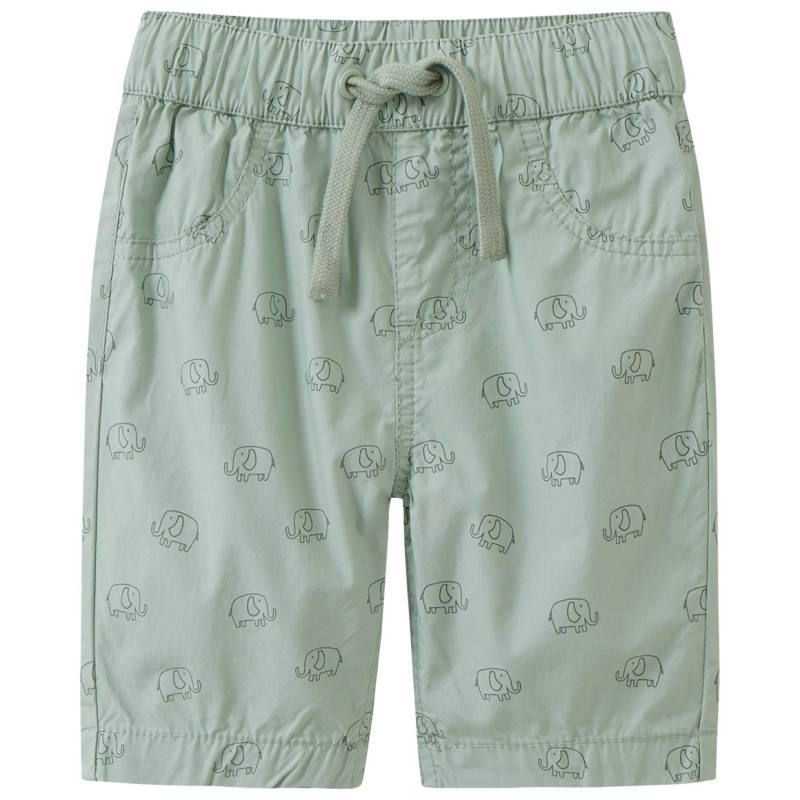 Baby Shorts mit Elefanten allover von Topomini
