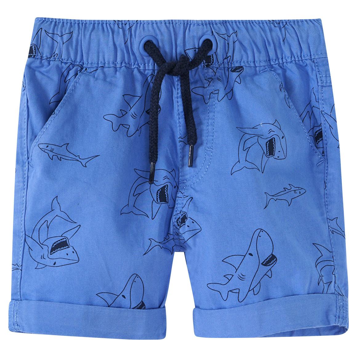 Baby Shorts mit Hai-Print von Topomini