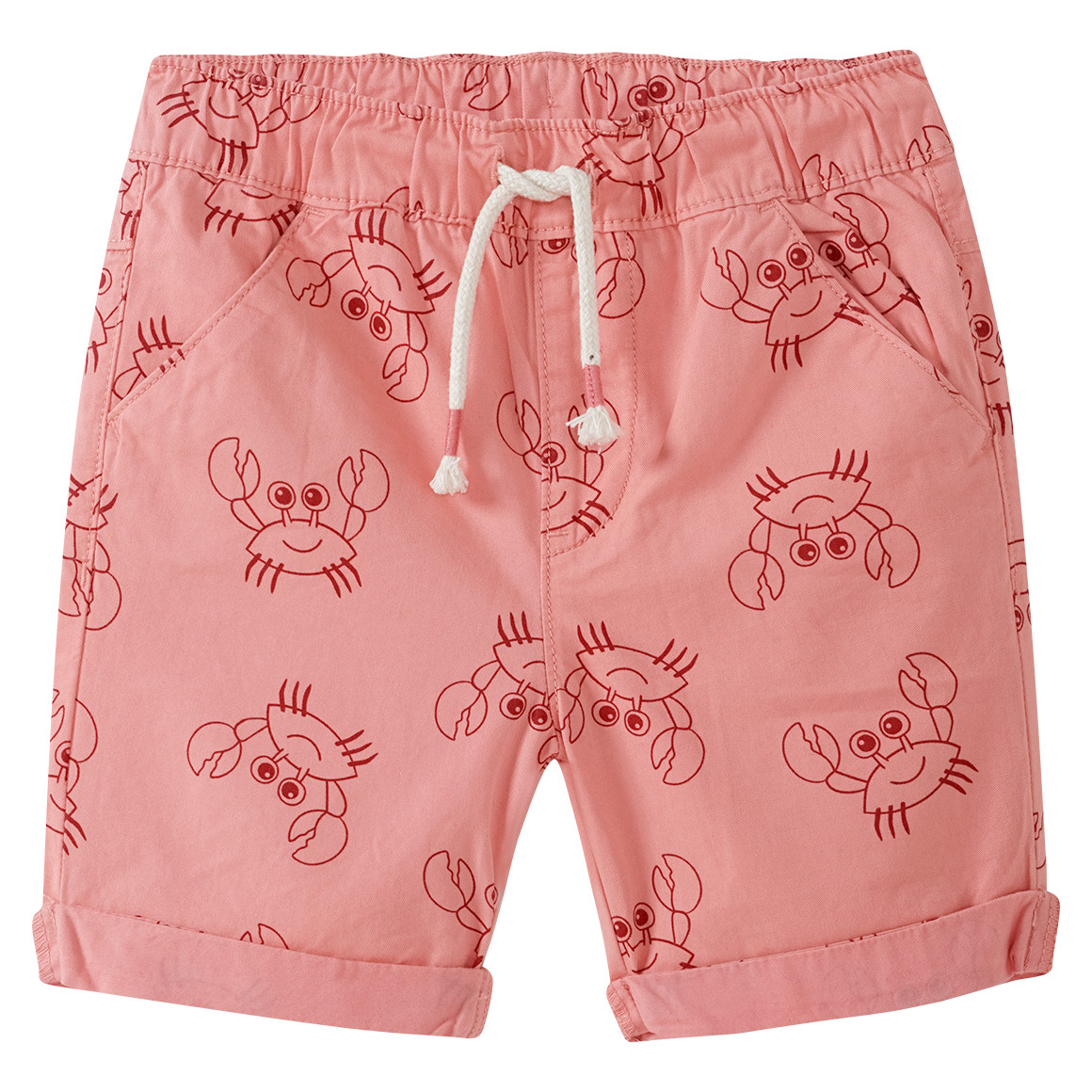 Baby Shorts mit Krabben-Allover von Topomini