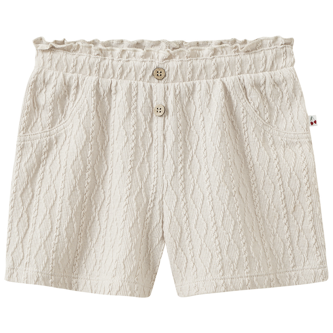Baby Shorts mit Strukturmuster von Topomini