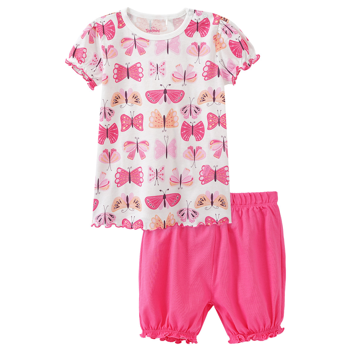 Baby Shorty mit Schmetterling-Motiven von Topomini