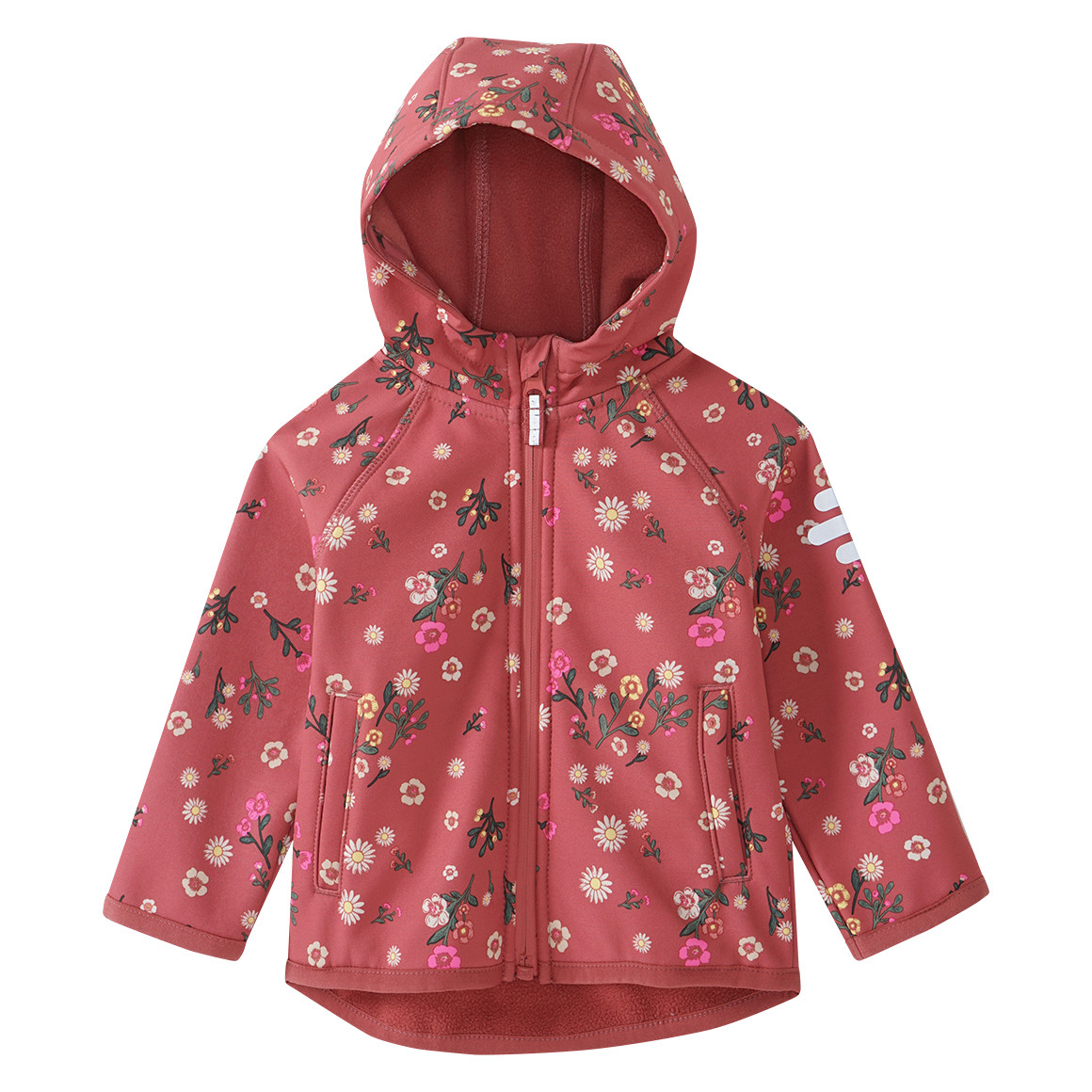 Baby Softshelljacke mit Blümchen-Print Baby Softshelljacke mit Blümchen-Print von Topomini
