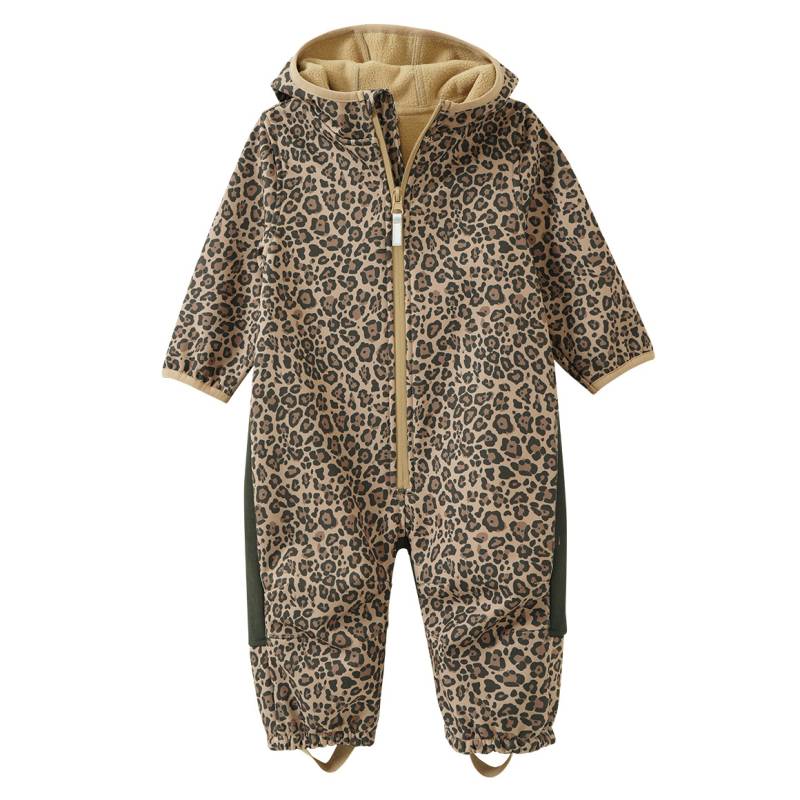 Baby Softshelloverall im Leo-Look von Topomini